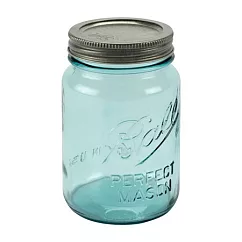 美國經典梅森罐 Ball (Mason Jars) 135周年 水藍限定版 16oz 標準口徑 Regular Mouth 單入