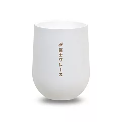 【FUJI─GRACE】外鋼內瓷真空保溫蛋型杯350ml白色