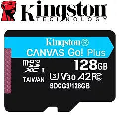 金士頓 Kingston 128GB 170MB/s U3 microSDXC UHS─I V30 A2 記憶卡 SDCG3/128GB