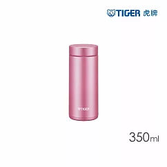 TIGER虎牌 夢重力超輕量廣口不鏽鋼真空保溫瓶 350ml (MMZ─352)霜粉色