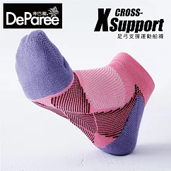 蒂巴蕾 X Support 足弓支撐運動船襪─女款 (網眼) 粉紅