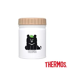 【THERMOS 膳魔師】台灣黑熊 不鏽鋼真空食物燜燒罐500ml(JBT─500TBB─WH)