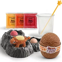 Top Bright STEAM玩具:生長水晶小恐龍(橘色)