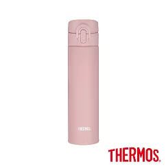 【THERMOS膳魔師】超輕量 不銹鋼真空保溫瓶400ml (JNI─403─PK) 粉色