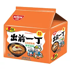 【NISSIN 日清】出前一丁速食麵5入─ 北海道味噌豚骨湯味