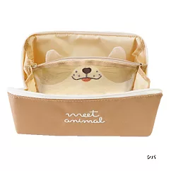 【日本Pinecreate】動物內袋造型分層收納萬用化妝包 ‧ 柴犬