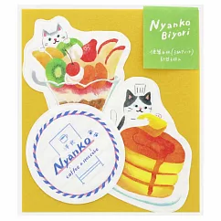 【sun star】貓咪日和 美濃和紙小信封紙組 ‧ 洋食屋─鬆餅