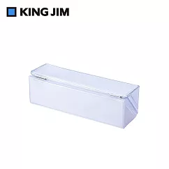 【KING JIM】CHEERS! PVC磁吸方形鉛筆盒 白色 (CH2182T─WH)