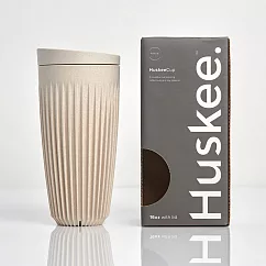 【Huskee】澳洲 咖啡豆殼環保杯 16oz/ 480ml(附杯蓋) 燕麥色