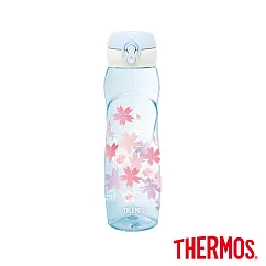 【THERMOS膳魔師】櫻花彈蓋輕水瓶700ml(TB─700SK─BL)粉藍色