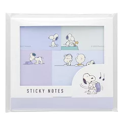 sun─star 日本製 Snoopy 美式風格系列 漸層色系便籤組 史努比 藍色系