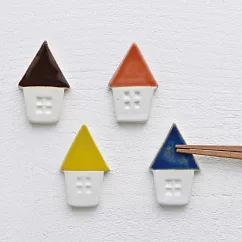 【日本K─ai】三角房屋造型陶瓷筷架 ‧ 棕