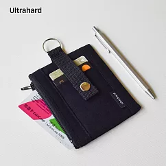 Ultrahard 簡約隨身ID卡夾零錢包/證件套 ─ 黑