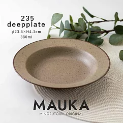【Minoru陶器】Mauka復古陶瓷餐碗380ml ‧ 卡其棕