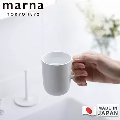 【MARNA】日本製簡約漱口水杯架套組 ─白色