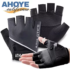 【Ahoye】可調式透氣訓練手套 (運動手套 半指手套 健身手套 騎行手套)