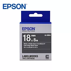EPSON LK─5BWJ C53S655431標籤帶(消光霧面18mm)黑白