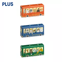 (3款1包)PLUS限量紙製立可貼 動物巴士