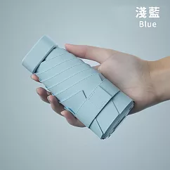 【好拾選物】UPF50+ 迷你折疊傘/黑膠遮陽傘/防曬/輕量 ─淺藍