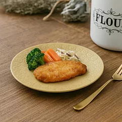 【日本Yamani】美濃燒|靜謐小花 陶瓷淺盤16.7cm ‧ 黃