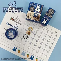 星期一的布魯斯 貼紙製造機 (1正+1補)