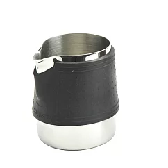 Tiamo 1029不鏽鋼拉花杯─黑色 300cc (矽膠杯套) HC7063