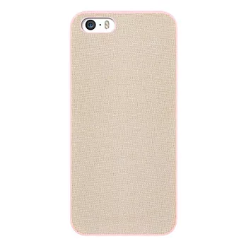 Ozaki O!coat 0.3+ Canvas iPhone 5/5S超薄畫布保護殼-粉紅
