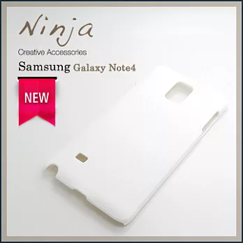 【東京御用Ninja】Samsung Galaxy Note4精緻磨砂保護硬殼(白色)