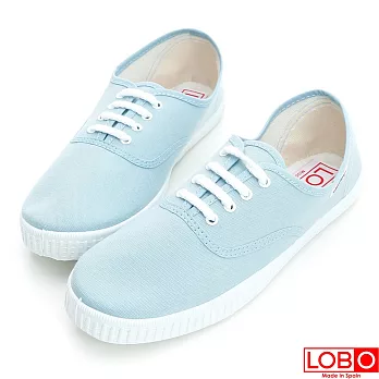 【LOBO】西班牙百年品牌Bambas環保膠底休閒鞋-天空藍色 情侶親子款34天空藍色