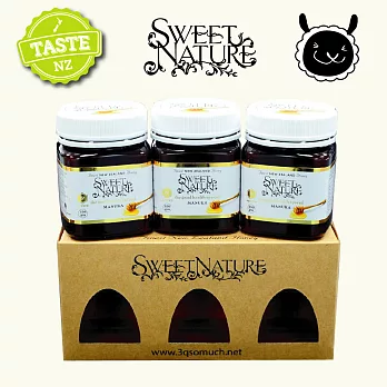 【壽滿趣】Sweet Nature - 活性麥蘆卡蜂蜜禮盒 MGO200+ (250gmx3 瓶)