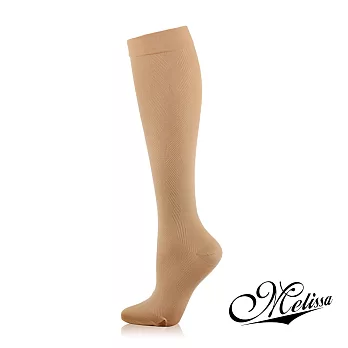 《Melissa 魅莉莎》醫療級時尚彈性襪─小腿襪(薔薇膚)薔薇膚S