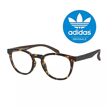 【adidas 愛迪達】三葉草LOGO愛迪達光學眼鏡-琥珀圓框(090-148-009)