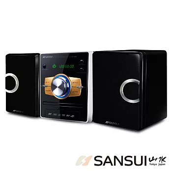 【SANSUI山水】數位DVD/USB/3合1讀卡床頭音響組(MS-735)送國(台)語音樂CD一片