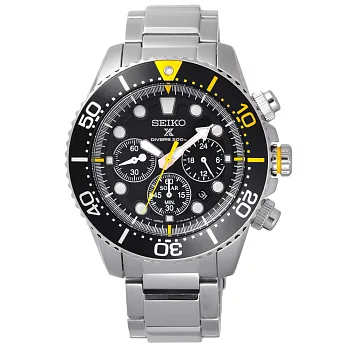 SEIKO 怒海潛將太陽能計時潛水腕錶-SSC613P1
