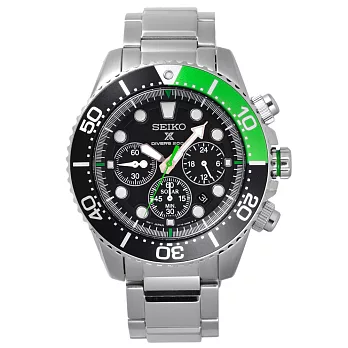 SEIKO 怒海潛將太陽能計時潛水腕錶-SSC615P1