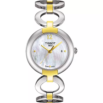 TISSOT 環抱美人心時尚優質秀氣腕錶-半金 T0842102211700