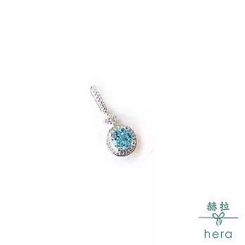 【Hera】滿鑽圓形切面寶石純銀項鍊/2款拓帕石