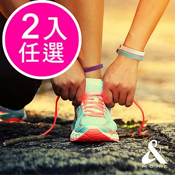 &MORE愛迪莫鈦鍺-ICOLOR愛玩色負離子運動手環/腳環(任款兩入)紅色(手+腳)