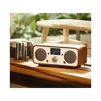 Auluxe New Breeze 收音機/鬧鈴 NFC/藍牙/USB揚聲器 藍芽音響 天然木質音箱白色