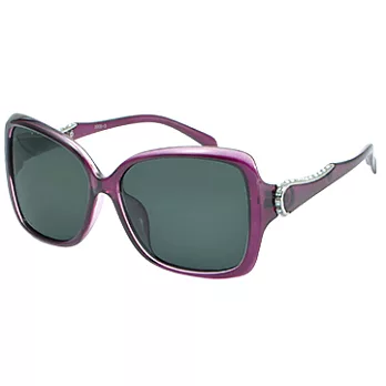 【KEL MODE 太陽眼鏡】歐風鑲鑽設計款偏光墨鏡/太陽眼鏡 -紫色(3905-C3)