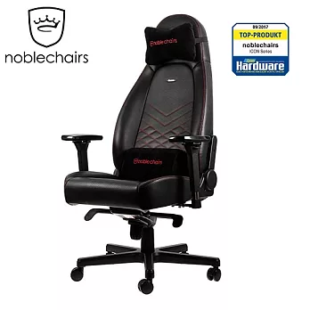 noblechairs 皇家ICON系列 電腦椅/辦公椅/電競超跑椅-PU尊爵款-黑/紅