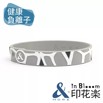 &MORE愛迪莫鈦鍺x印花樂 健康能量手環-生活點綴銀河灰