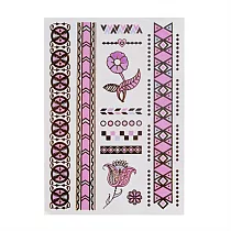 Snatch 花樣石磚道-紫外線變色金屬刺青貼 / Flower Brick Road - color Metallic Tattoo Stickers