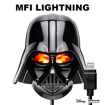 StarWars 星際大戰 MFI Lightning 2A AC充電器 - 黑武士