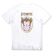 COW男裝- PEACE! PEACE! 短T(白)L