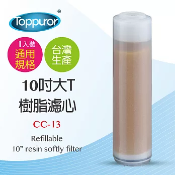 【Toppuror 泰浦樂】10吋大T樹脂濾心 CC-13(適用RO逆滲透純水機最後一道)
