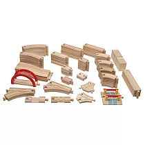 KCFriends 100pcs木製火車軌道組