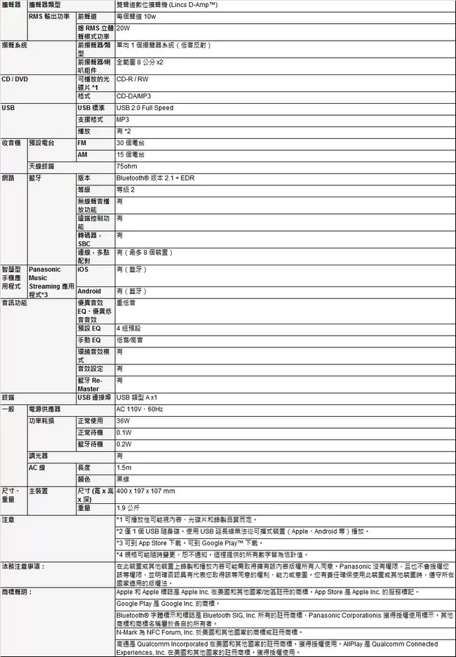 Panasonic國際牌 SC-HC200GT-K - 詳情3