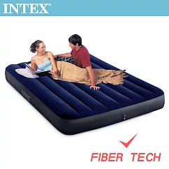【INTEX】經典雙人(新款FIBER TECH)充氣床墊─寬137cm(64758)