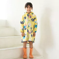 日本WPC 頑皮象M 空氣感兒童雨衣/防水外套 附收納袋(95─120cm)
